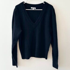 Madewell Puff Shoulder Black Sweater - Sz L